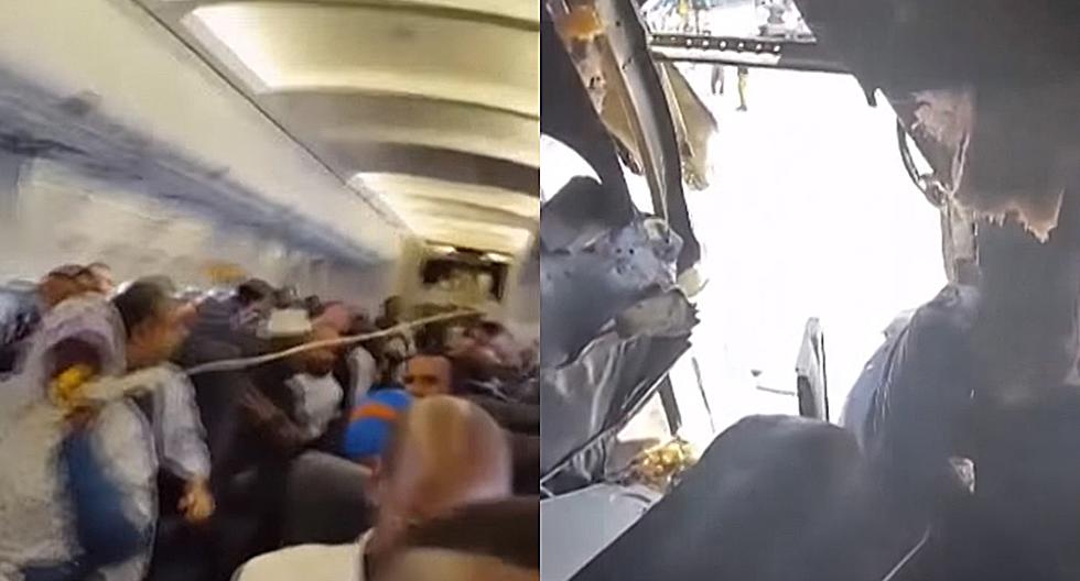 Video muestra la pesadilla que vivieron los pasajeros de este avión. (Foto: YouTube)