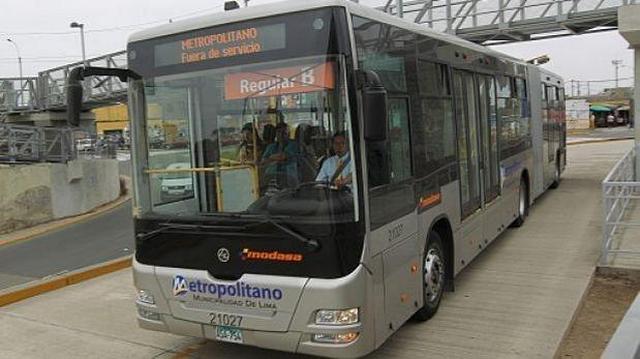 Metropolitano sin Expreso 4 ni servicio a Gamarra por feriado - 1