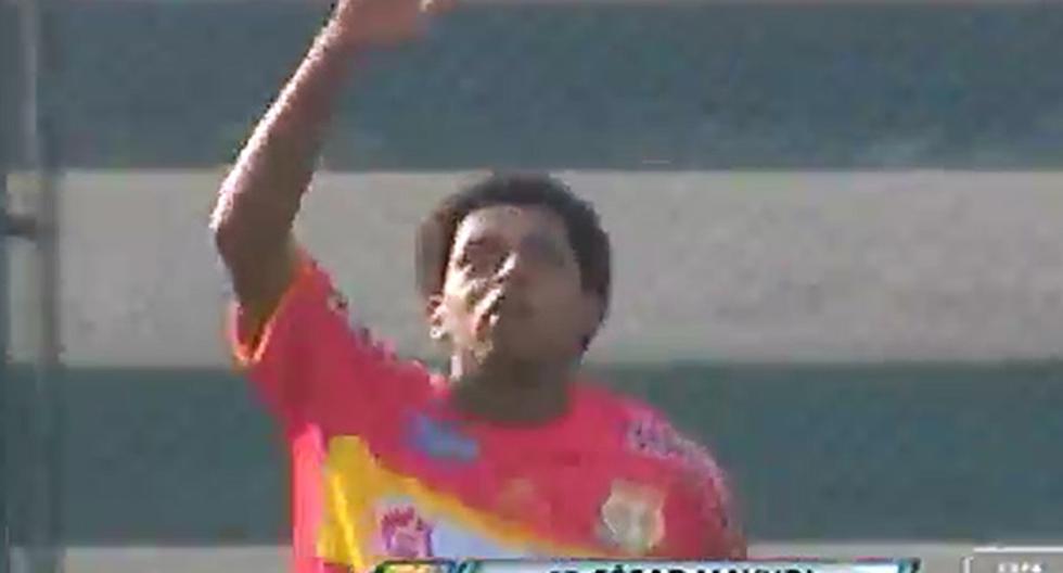 Gran velocidad y buen gol del jugador de Huancayo (Foto: Captura)