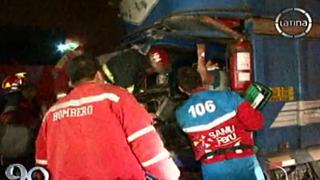 Choque entre camiones en Panamericana Sur dejó un herido