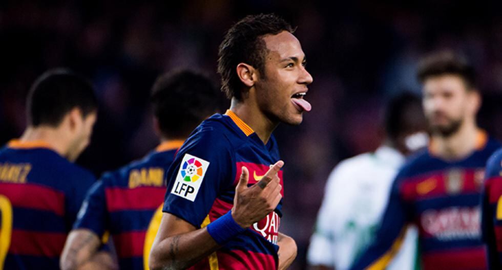 Neymar hizo el segundo gol del Barcelona ante Athletic Bilbao en el Camp Nou gracias a Luis Suárez (Foto: Getty Images)