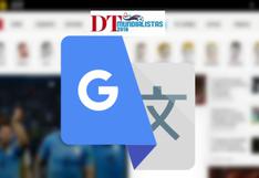 Google Traductor muestra DT Mundialistas de El Comercio en otros idiomas
