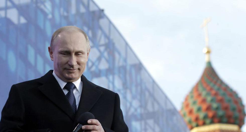 Putin participó en acto por aniversario de anexión de Crimea a Rusia. (Foto: EFE)