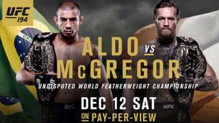 UFC: mira la previa extendida de José Aldo vs. Conor McGregor