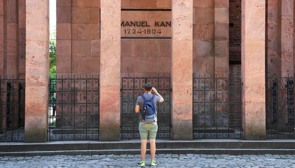 La tumba de Kant, un lugar para la filosofía en pleno Mundial Rusia 2018. (Foto: AFP/Patrick Hertzog)
