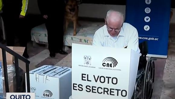 El Consejo Nacional Electoral (CNE) inició este viernes 18 de agosto del 2023 con el voto en casa como parte de las elecciones anticipadas. (Foto: Captura de video)
