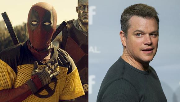 Matt Damon accedió amablemente a participar en "Deadpool", pero el maquillaje lo hizo irreconocible. (Fotos: Fox/ AFP)