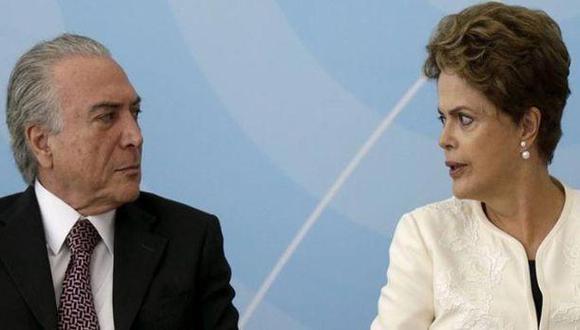Dilma acusa a Temer de querer privatizar el petróleo brasileño
