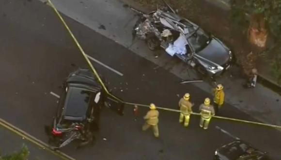 Un joven hijo de un multimillonario estadounidense manejaba un Lamborghini a más de 160 kilómetros por hora cuando impactó con el auto de una mujer de 32 años, que murió en el acto. (Foto: CBS Los Ángeles).