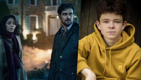 A la izquierda, Golshifteh Farahani y Firas Nassar; cuya trama familiar es una de las líneas principales de la serie "Invasión". A la derecha Paddy Holland, hermano del actor Tom Holland, quien da vida a un 'bully' sorprendido por la catástrofe. Foto:s Apple TV+/ @paddyholland2004 en Instagram.