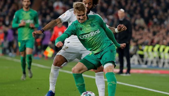 Martin Odegaard fue uno de los protagonistas que eliminaron al Real Madrid en los cuartos de final de la Copa del Rey 2019/20. (Foto: Reuters)