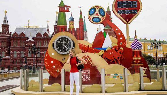 Rusia está en cuenta regresiva para el inicio del Mundial de Fútbol 2018. (AFP).