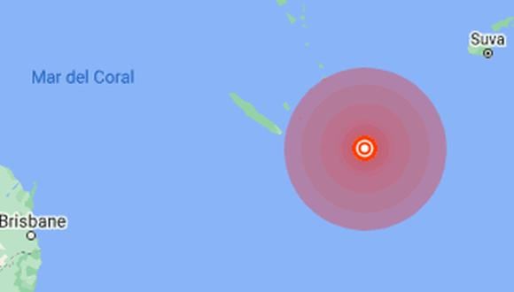 De momento no se ha emitido una alerta de tsunami por el seísmo, que tuvo lugar a las 00:49 GMT. (Foto: Google Maps).
