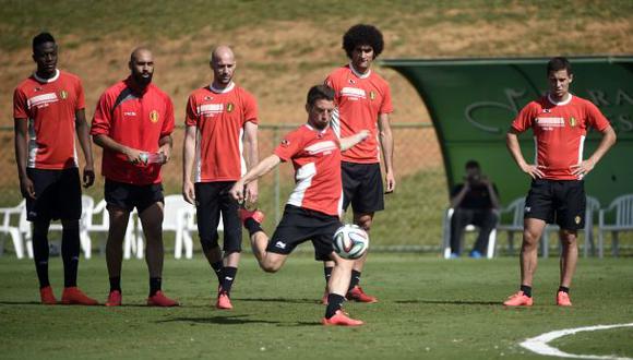 La selección belga suspende su entrenamiento tras los atentados. (Foto: AFP)