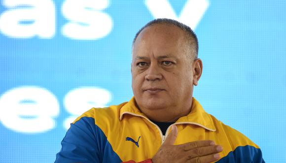 El presidente de la Asamblea Nacional Constituyente, Diosdado Cabello, en el Hotel Alba de Caracas, Venezuela.