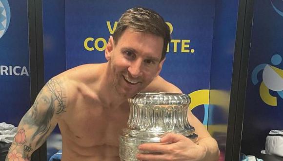 Lionel Messi consiguió su primer título con la Selección Argentina en la Copa América 2021. (Foto: Instagram)