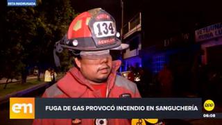 Incendio consumió sanguchería en Santiago de Surco | VIDEO