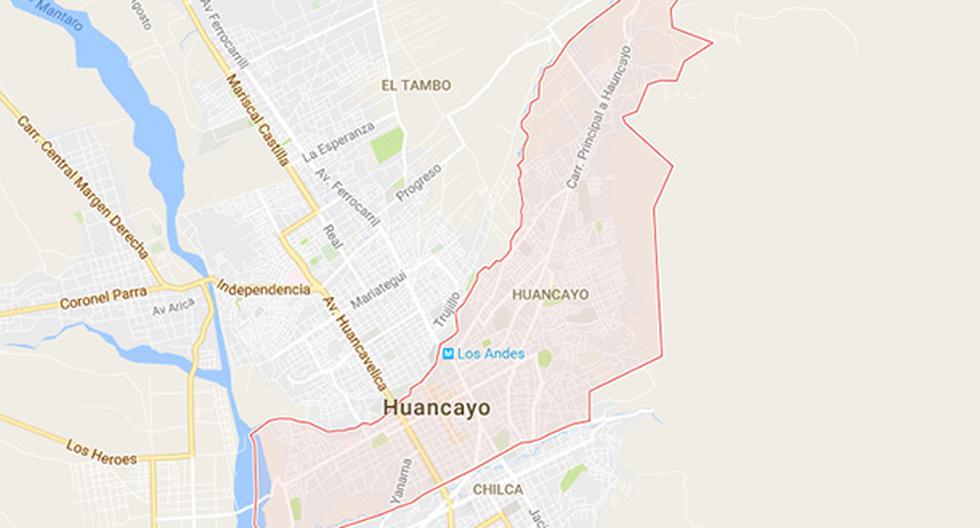 Accidente en Huancayo dejó un muerto y 3 heridos. (Foto: Google Maps)