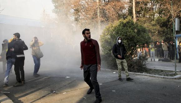 Protestas en Irán. (Foto: AP)