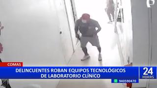 Comas: delincuentes roban equipos tecnológicos y dinero de centros de laboratorio clínico