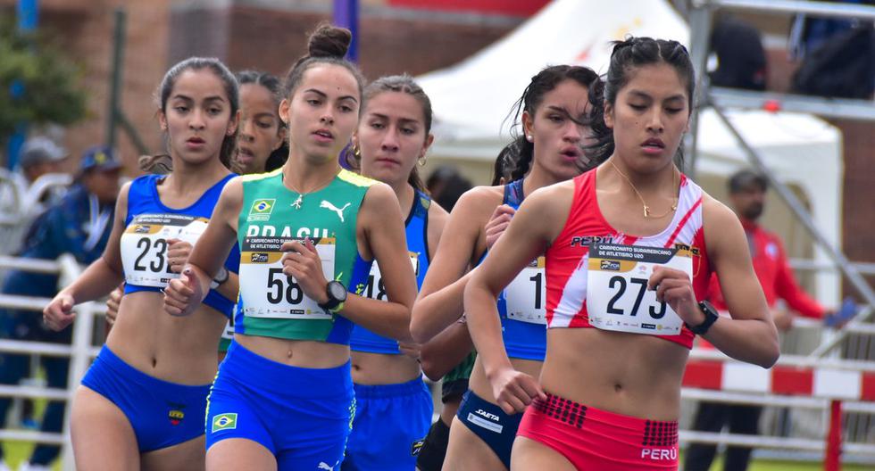 Anita Poma lideró desde la partida los 1.500 y remontó para ganar los 800. Foto: Comité Organizados Sudamericano Sub 20