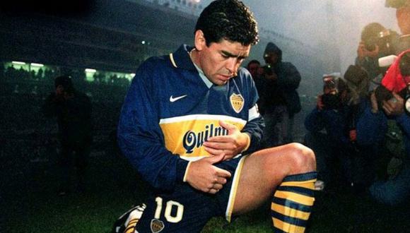 Diego Maradona en su etapa como futbolista xeneize. (Foto: EFE)