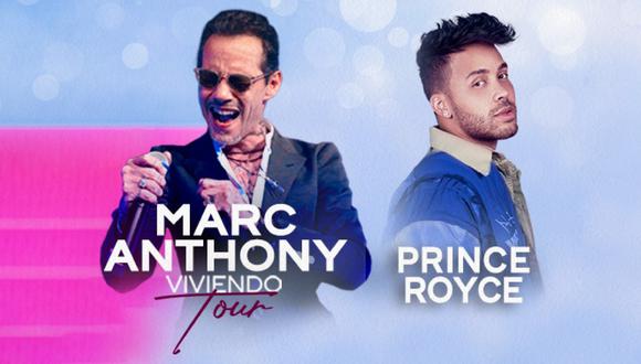 Accede al 20% de descuento en entradas para ver a Marc Anthony y Prince Royce en "Viviendo Tour"
