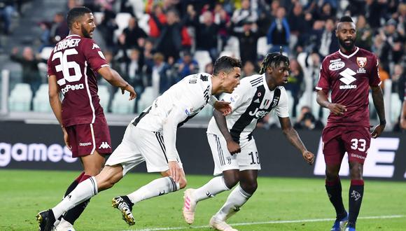 Cristiano Ronaldo marcó el empate de Juventus ante Torino en el derbi de Turín. (Foto: EFE)