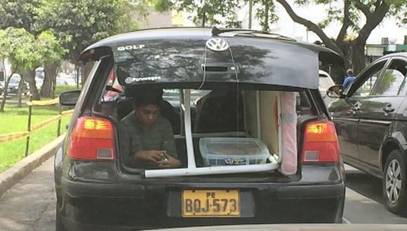 Vía WhatsApp: conductor expone a un niño a un accidente