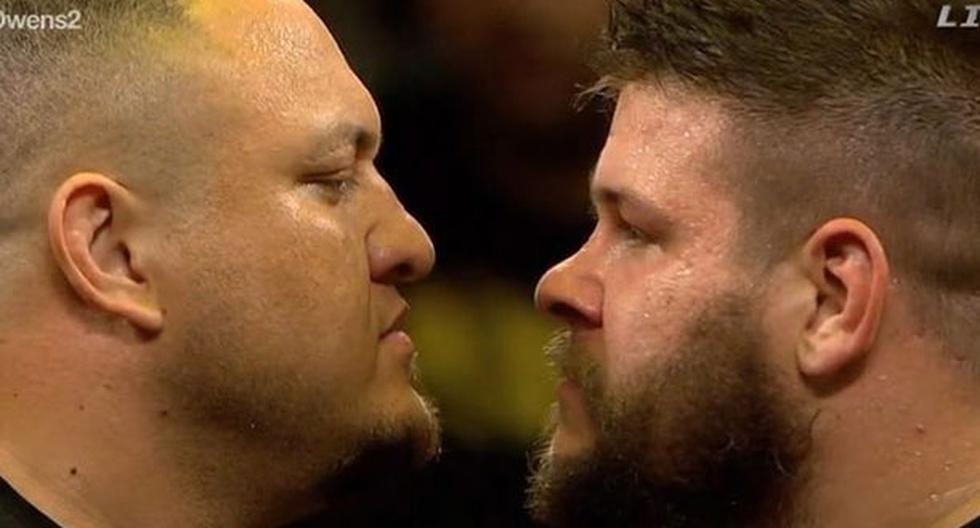 Kevin Owens y Samoa Joe se enfrentarán el próximo miércoles en un ring de WWE. (Foto: Difusión)