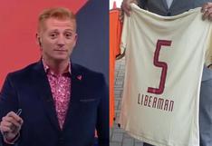 Martín Liberman recibió camiseta personalizada de Universitario, pero un detalle no lo convenció