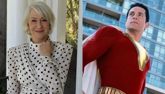 Helen Mirren se une a la secuela de "Shazam!" como la antagonista. (Foto: @helenmirren/@shazam)