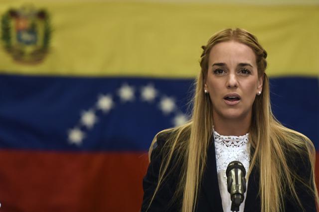 Lilian Tintori: Esposa del opositor venezolano Leopoldo López, se encuentra en España. Foto: Archivo de AFP