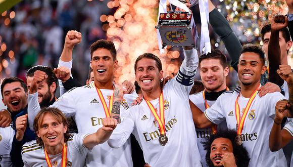 Real Madrid salió campeón de la Supercopa de España 2019/2020. (Foto: AFP)