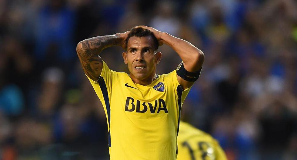 Duro golpe en último partido de Boca Juniors, podría complicar la titularidad de Carlos Tévez en partido contra Alianza Lima por Copa Libertadores | Foto: Getty Images