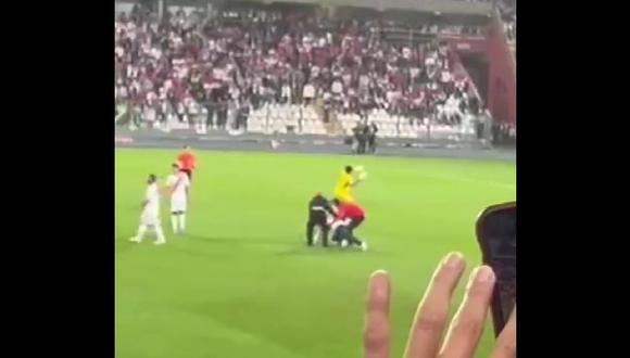 El enojo de Pedro Gallese con los hinchas que invadieron la cancha para buscar a Messi | VIDEO. (Foto: captura de pantalla)