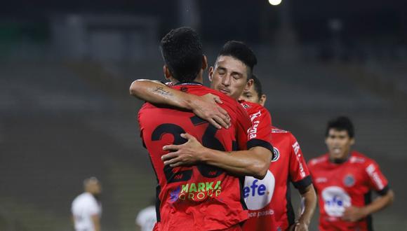 Juan Aurich salió airoso del estadio de San Marcos en un emocionante encuentro, y ahora debe jugar ante Alianza Atlético su pase a la Liga 1. (Foto: Liga de fútbol profesional)