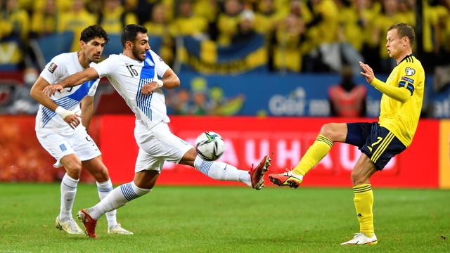 Suecia enfrentó a Grecia por las Eliminatorias Qatar 2022