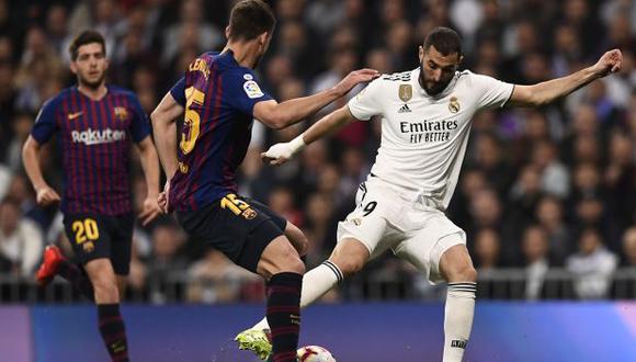 El clásico entre Barcelona y Real Madrid está programado para el 26 de octubre.(Foto: AFP)