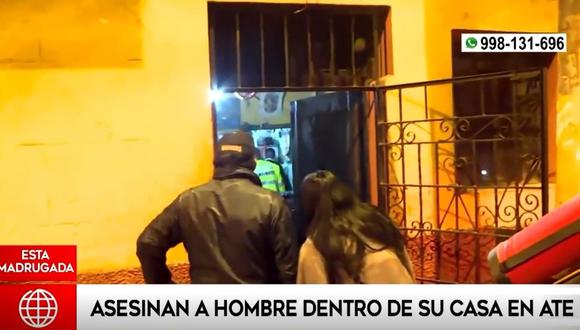 Asesinan a hombre en Ate. La Policía investiga el móvil del crimen. Foto: América Noticias