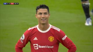 La sonrisa de resignación de Cristiano Ronaldo tras el 3-0 de Brighton vs. Manchester United | VIDEO