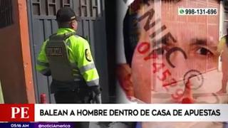 San Borja: disparan a hombre al interior de una casa de apuestas | VIDEO