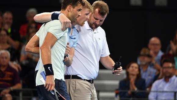 El tenista búlgaro Grigor Dimitrov protagonizó una acción de juego limpio que da la vuelta al mundo frente al británico Kyle Edmund en el abierto de Brisbane. (Foto: AFP)