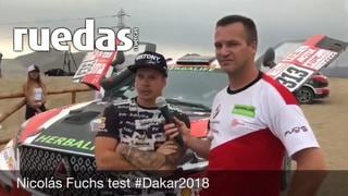 Dakar 2018: Nicolás Fuchs ‘asusta’ a Mario Hart en prueba de manejo
