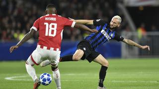 Inter de Milán derrotó 2-1 al PSV de visitante por la Champions League