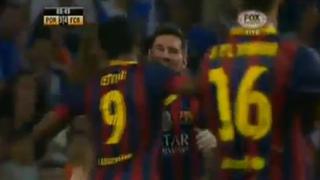 Messi marcó un gol en estadio donde hizo su debut con Barcelona
