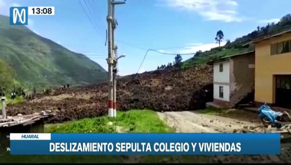 Huaico afecta varios inmuebles en Huaral. (Foto: Canal N)