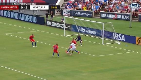 El nuevo gol de Rondón contra Estados Unidos. (Foto: captura de video)