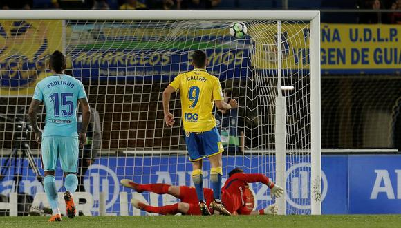 El argentino Calleri marcó en el Barcelona vs. Las Palmas. (Foto: Reuters)