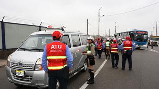 ATU envía al depósito a 26 vehículos en segundo megaoperativo contra el transporte informal en Lima